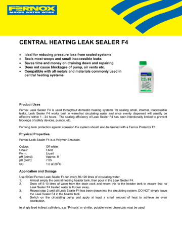 Leak Sealer F4 500ml - USA