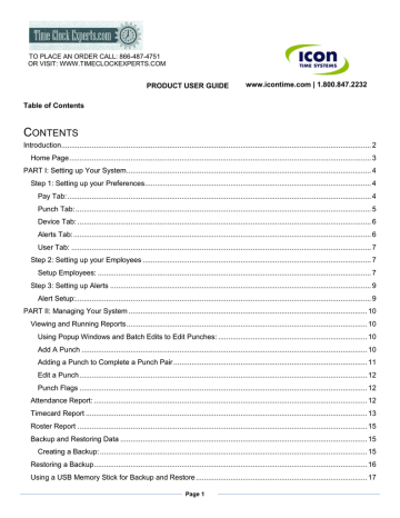 Time Clock RTC-1000 Universal Time Clock User Guide | Manualzz