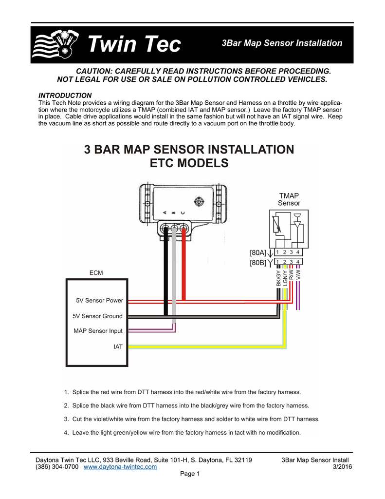 3bar Map Sensor Wiring Diagram Manualzz