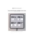 Transit Clock ESP8266 User Guide