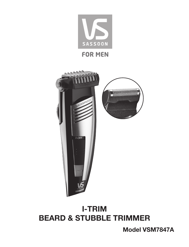 vidal sassoon beard trimmer