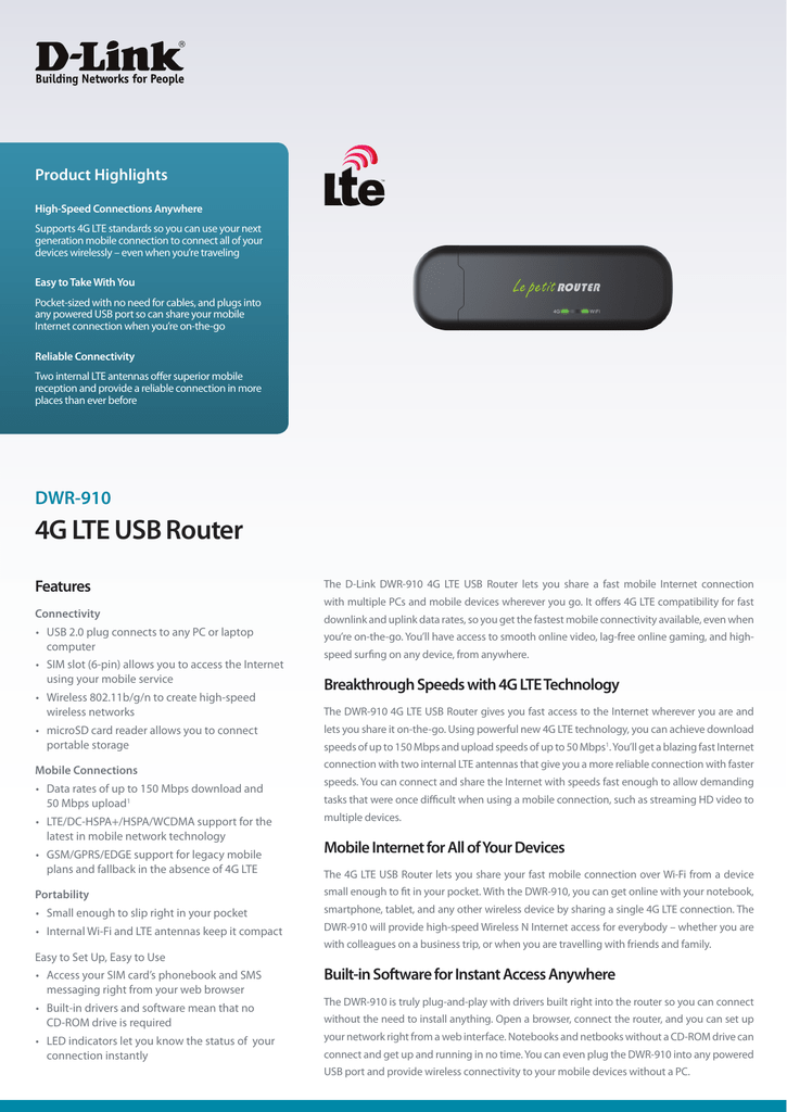 d link dwr 710 driver for windows 10