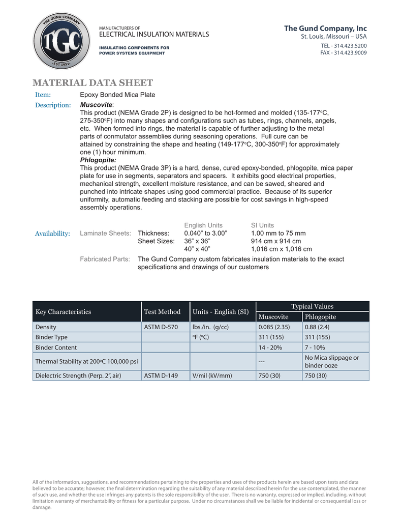 Epoxy Bonded Mica Paper Laminate Manualzz Epoxy Bonded Mica Paper Laminate Manualzz