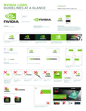 NVIDIA Logo Guidelines | Manualzz