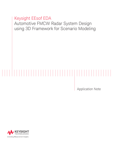 Download Automotive Fmcw Radar System Design Using 3d Framework For Scenario Modeling Manualzz