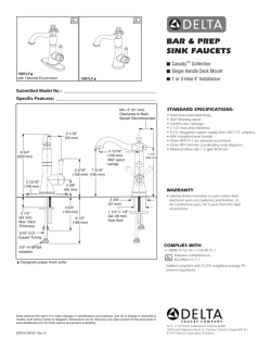 Delta 1997LF-RB - Installation guide, Product information