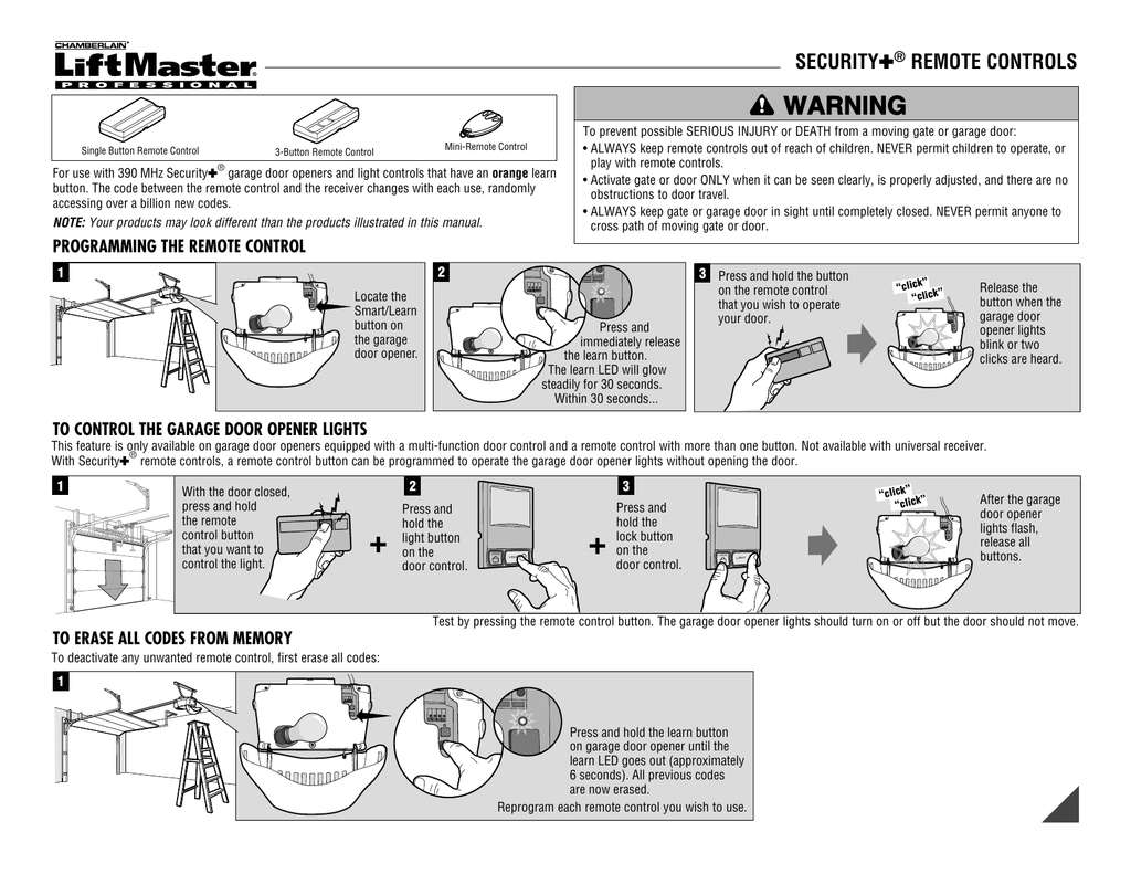 Change Remote Code Liftmaster Garage Door Opener Dandk Organizer