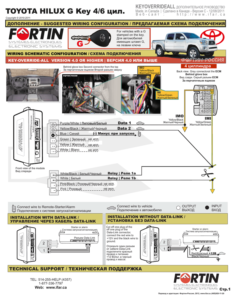 Fortin honda sl3 схема