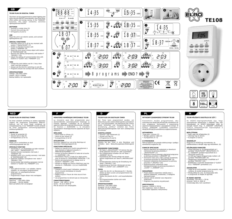 Te108 Manual Manualzz