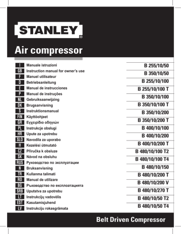 Stanley B 480/10/200 V, B 350/10/100 T, B 400/10/100 El manual del propietario | Manualzz