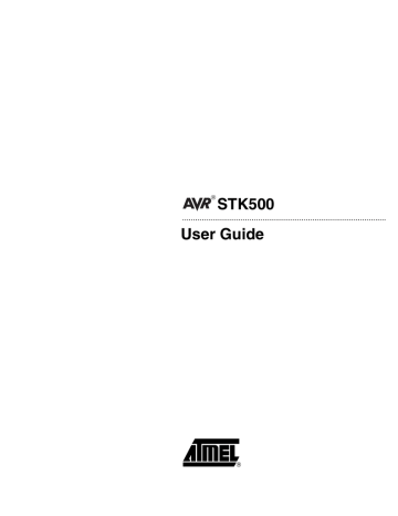 Atmel AVR STK500 User Guide | Manualzz