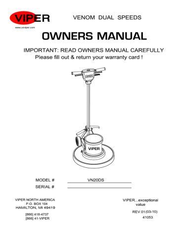Viper VN20DS Owner's manual | Manualzz