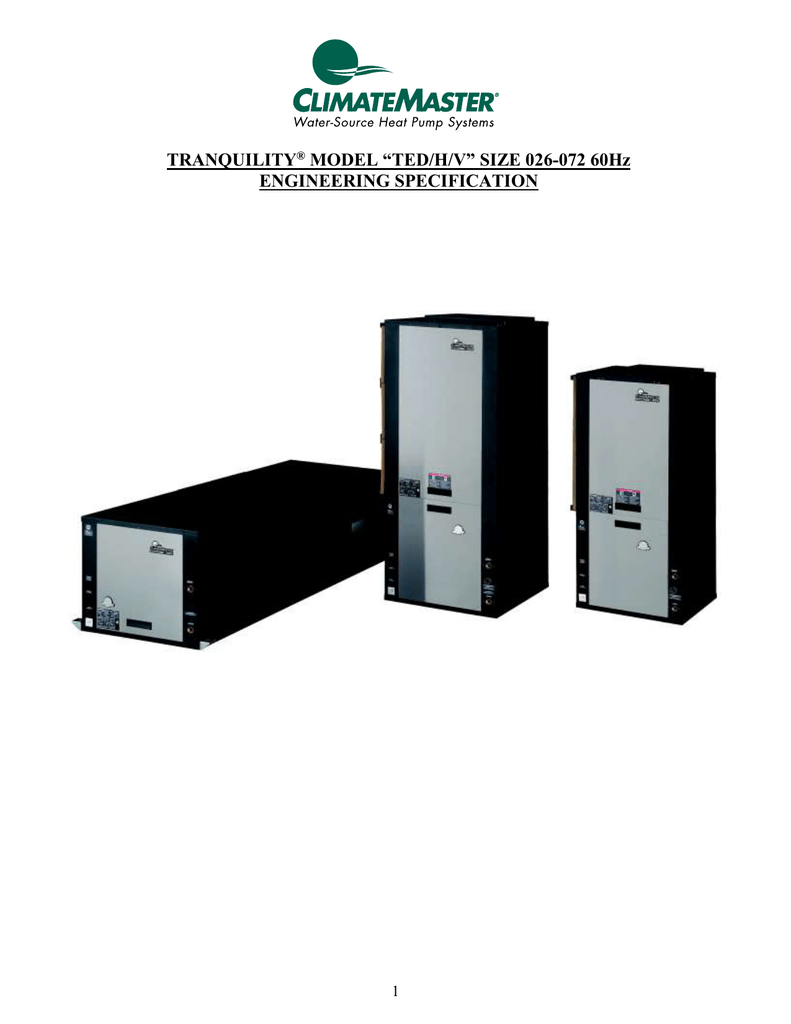 the Tranquility® 30 Two-Stage (TT) Series Specifications | Manualzz