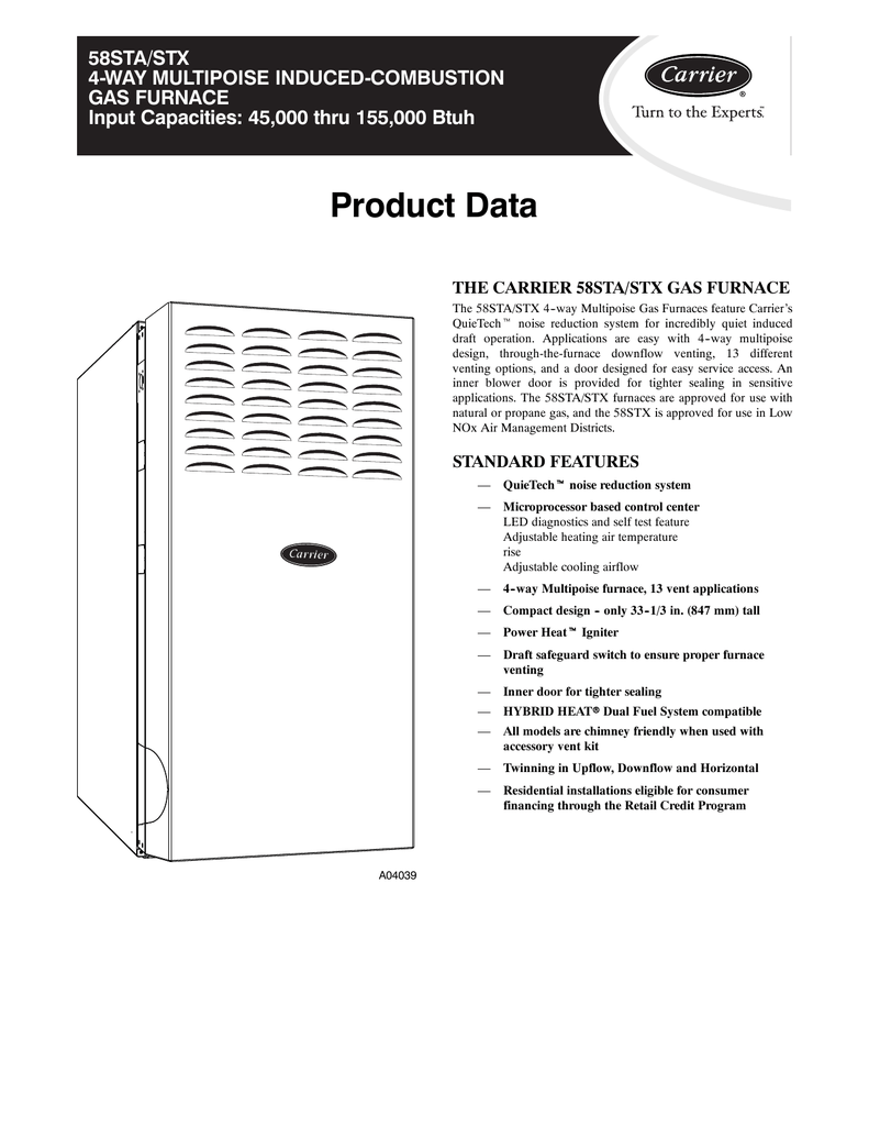 58sta product data