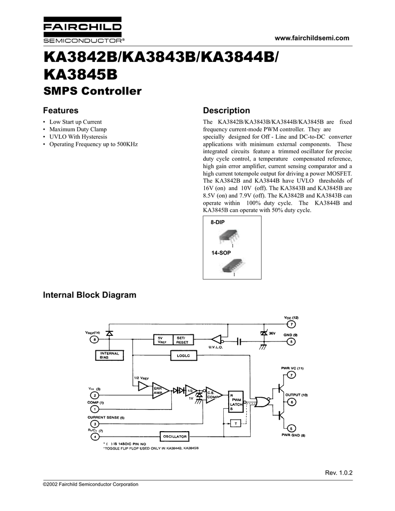 Ka3843b схема включения