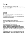 Popeye - User Manual