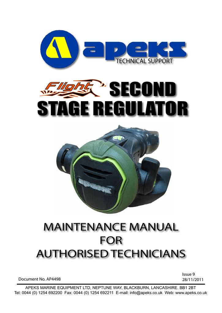 Flight Second Stage Regulator Manualzz