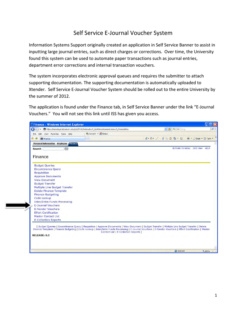 E Journal Voucher Training Manualzz