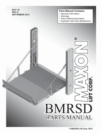 Maxon BMRSD User manual | Manualzz