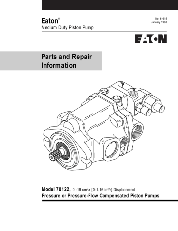 Eaton Parts and Repair Information Model 70122, | Manualzz