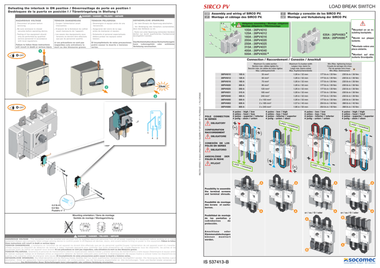 Socomec Sirco Pv Iec 3 Operating Instructions Manualzz