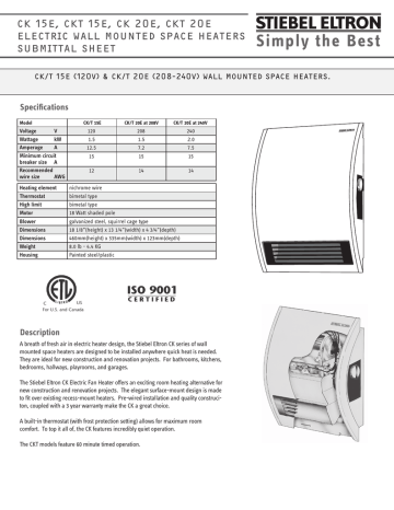 Product Specifications | Manualzz