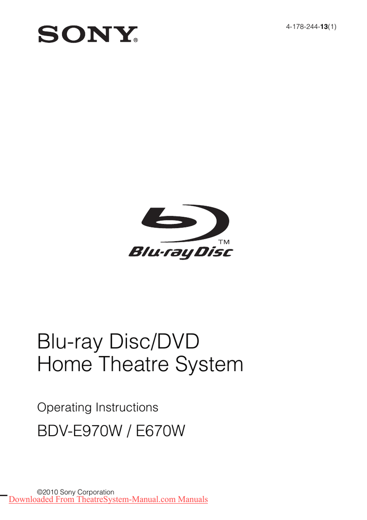 SONY BDV-E970W HOME THEATRE SYSTEM DRIVERS FOR MAC SONY BDV-E970W HOME THEATRE SYSTEM DRIVER FOR MAC DOWNLOAD