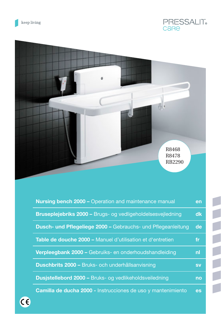 pressalit changing table