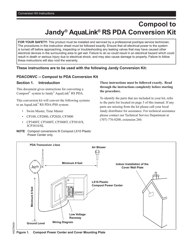 Jandy PDACONVC Installation Guide | Manualzz  Manualzz