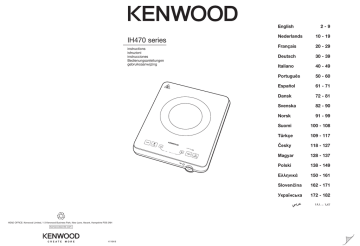 Kenwood IH470 Індукційна плита Owner Manual | Manualzz