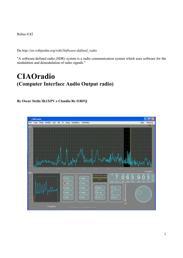 ciaoradio h101 software update