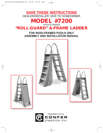 confer 7200 pool ladder manual