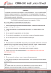 CRH-660 Condesate Evaporator Instruction Sheet