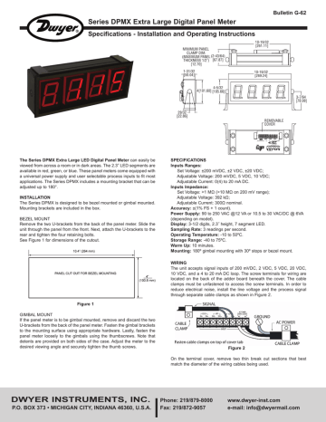 Dwyer Series DPMX Instruction manual | Manualzz
