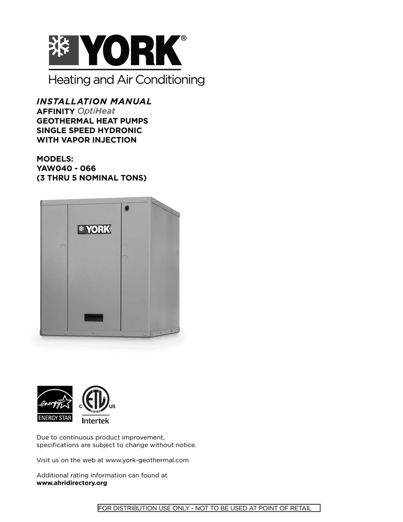 Heating and Air Conditioning INSTALLATION MANUAL Manualzz