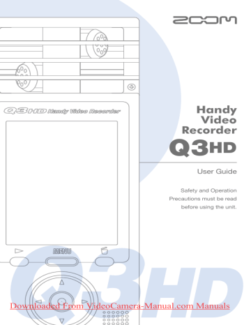 Zoom Q3hd User Guide Manual Pdf Manualzz