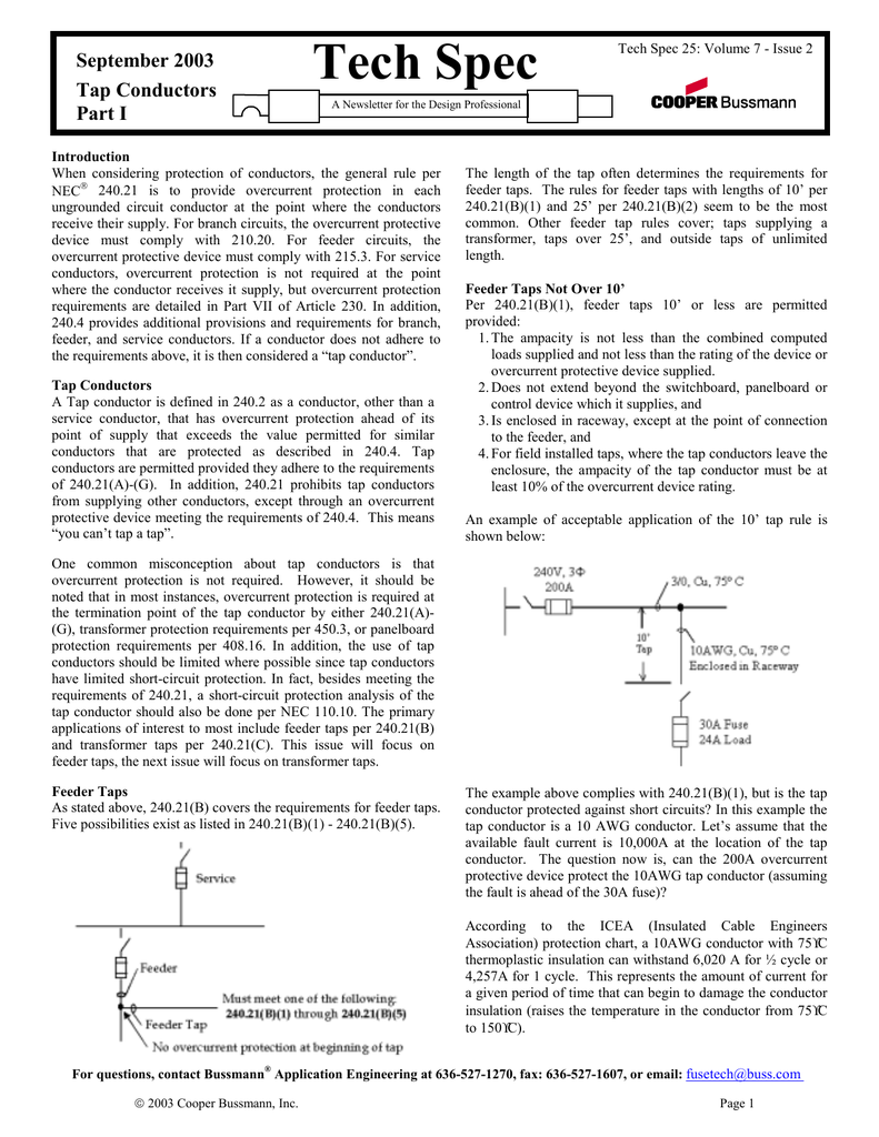 Tap Conductors Manualzz