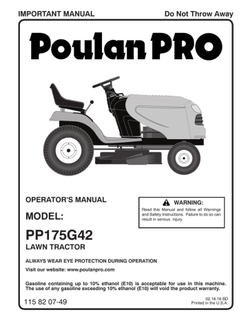 Poulan pro lawn discount mower oil change