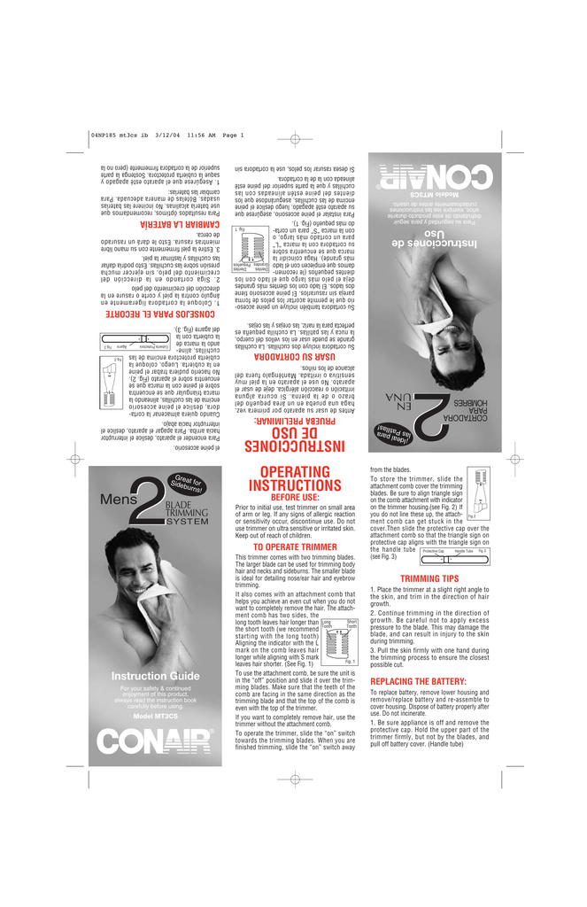 conair mt3wb