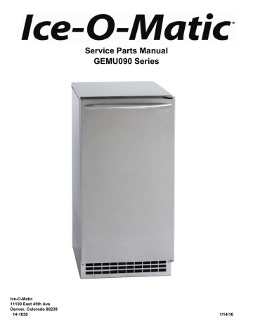 GEMU090 Pearl Ice Maker | Manualzz