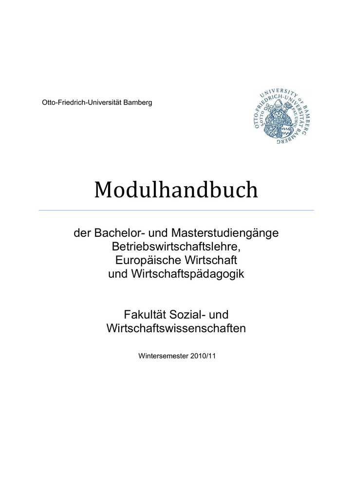 Modulhandbuch Manualzz Com - 