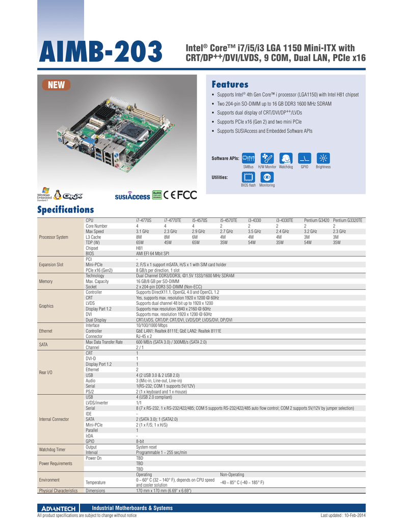 ADVANTECH AIMB-203 INTEL HD GRAPHICS DRIVER WINDOWS 7 (2019) ADVANTECH AIMB-203 INTEL HD GRAPHICS DRIVER FOR WINDOWS DOWNLOAD