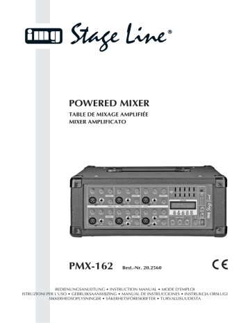 IMG Stage Line PMX-162, 20.2560 Mode d'emploi | Manualzz