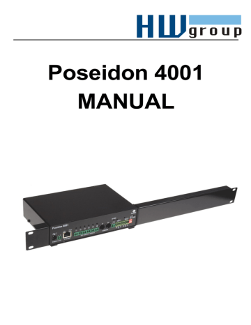Poseidon 4001 MANUAL | Manualzz