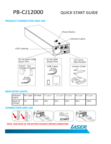 Laser PB-CJ12000 Quick start manual | Manualzz