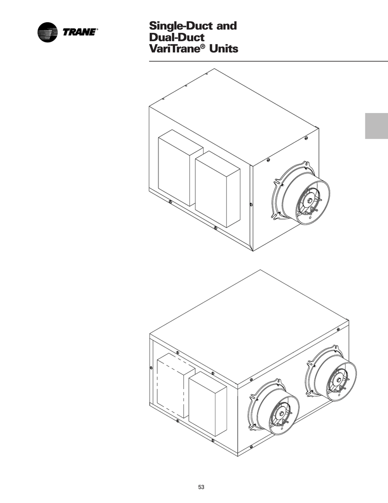 Varitrane Vav Terminal Unit Single Duct Series Fan Powered