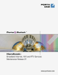 PortaSwitch Handbook - Broadband Internet, Wifi and IPTV Services