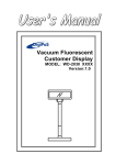 DigiPos WD-2030 XXXX Vacuum Fluorescent Customer Display User's Manual