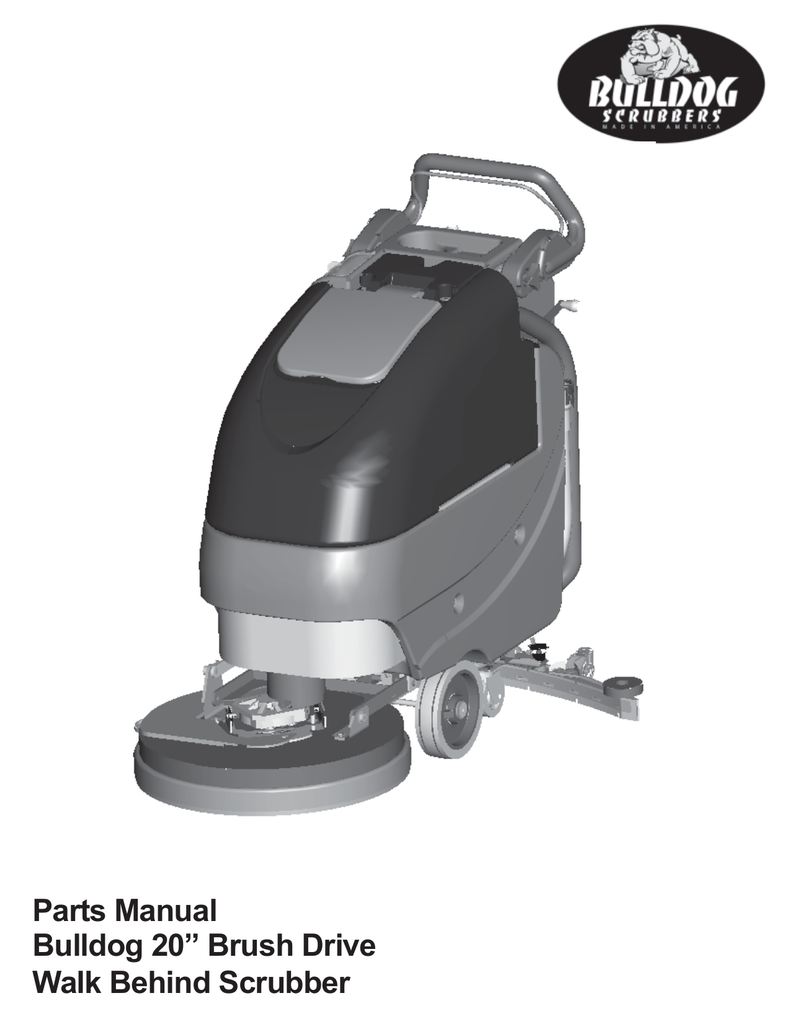 BD20 WalkBehind Floor Scrubber Parts Manual Manualzz