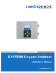SpectraSensors OXY5500 Oxygen Analyzer Operator's Manual